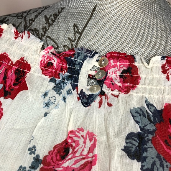 Chiffon Flower Blouse | Dynamite Size S - Picture 4 of 8